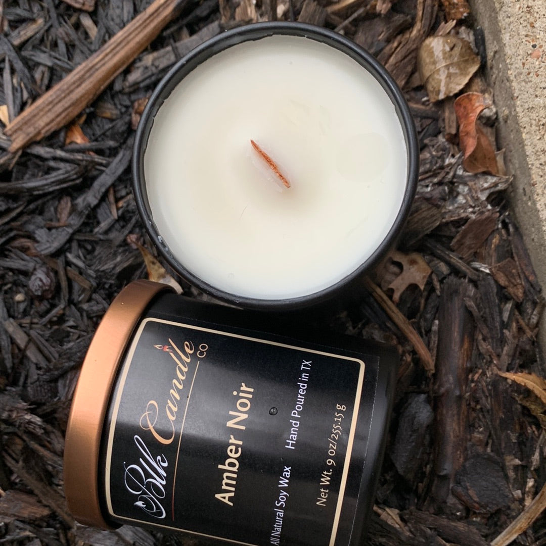 Amber Noir Candle Jar