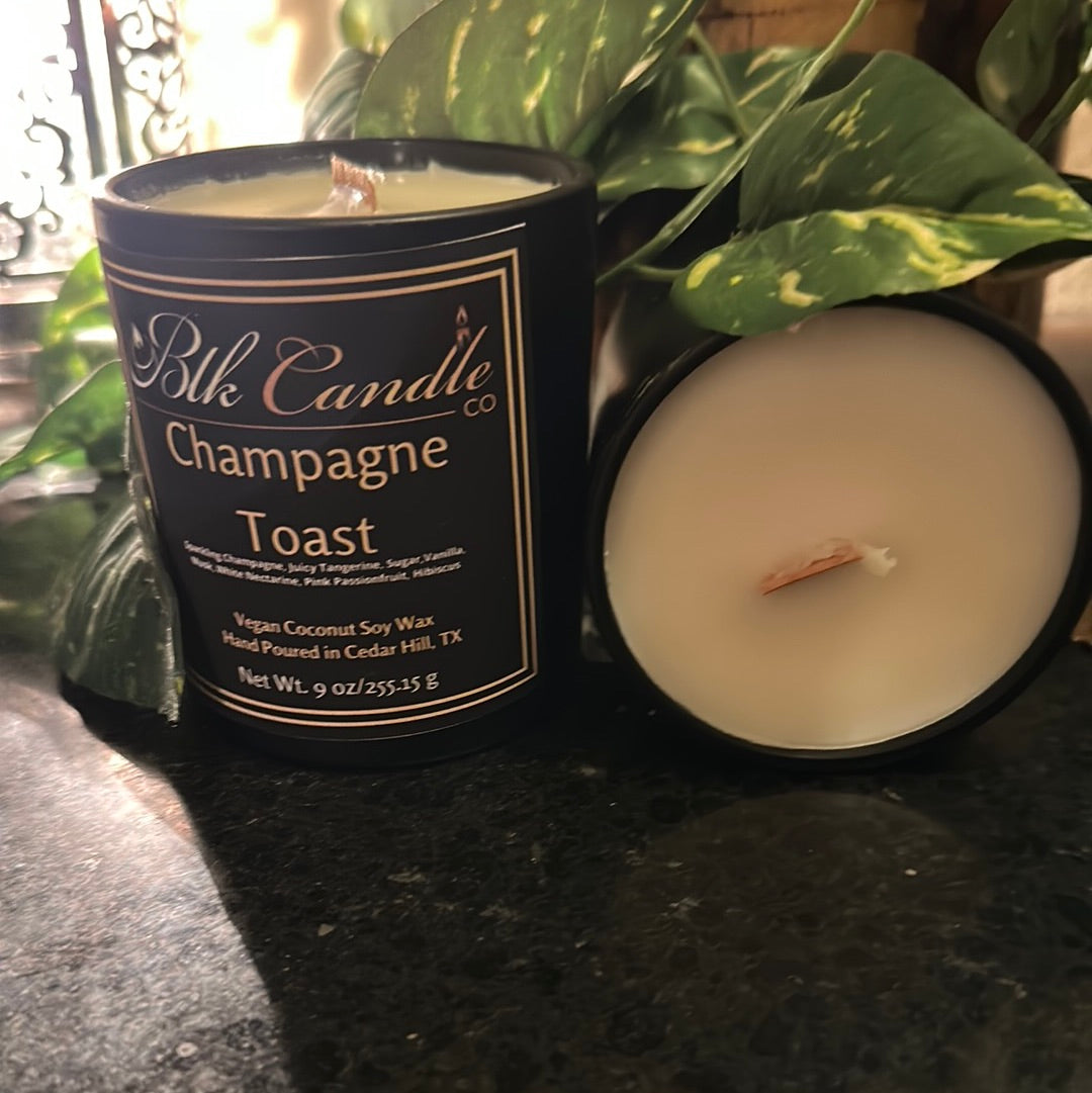 Champagne Toast Candle Jar