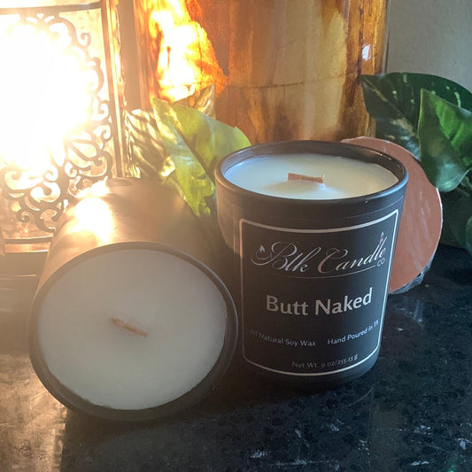 Butt Naked Candle Jar