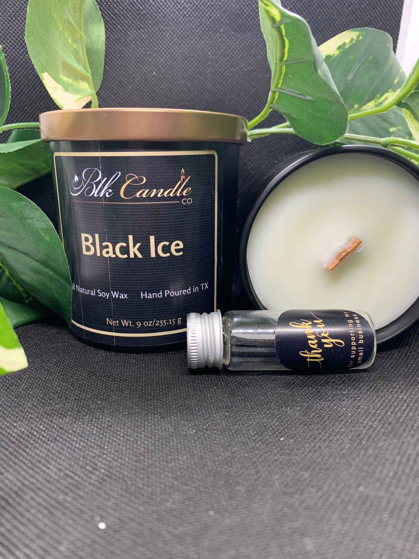 Black Ice Candle Jar