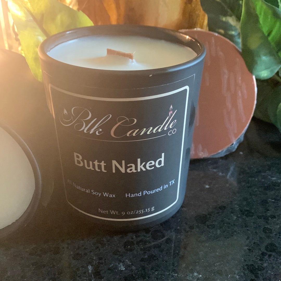 Butt Naked Candle Jar