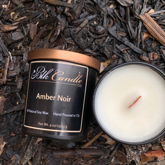 Amber Noir Candle Jar